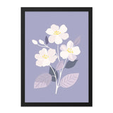 White Flower Art, Floral Wall Decor, Botanical Print, Pastel Wall Art, Modern Flower Art, Home Decor, Gift Idea (139 characters) - Tawshia