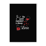 Secret Ingredient Photographic Prints, Kitchen Decor, Love Print, Foodie Art, Cute Wall Art, Culinary Art Prints, Home Decor, Wall Art - Tawshia