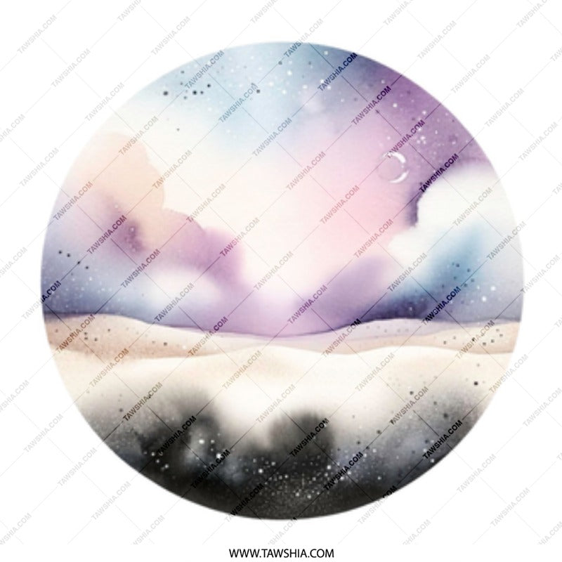 Watercolor Sky Mug, Dreamy Mug, Celestial Mug, Night Sky Mug, Galaxy Mug, Fantasy Mug, Unique Mug, Artistic Gift, Gift for Her, Gift for Him - Tawshia