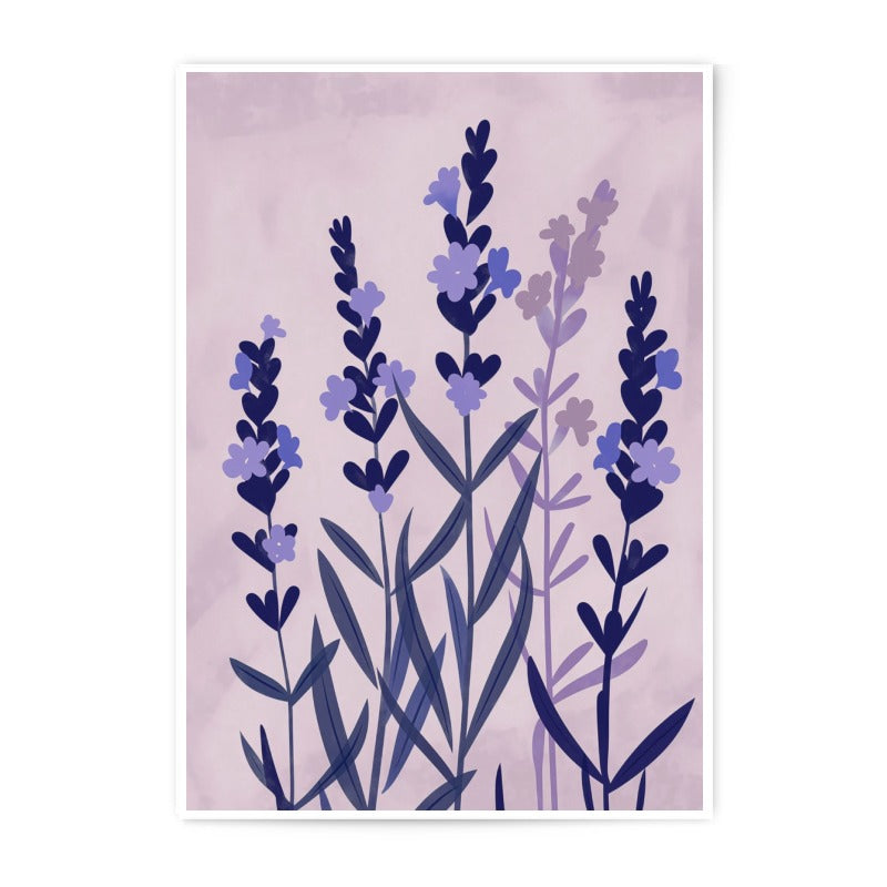 Lavender Field Photographic Print, Botanical Wall Art, Floral Decor, Purple Flower Print, Home Decor, Nature Art Print, Modern Art - Tawshia