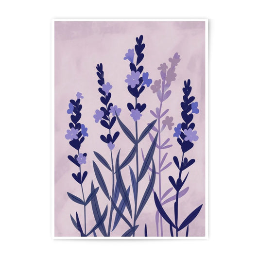 Lavender Field Photographic Print, Botanical Wall Art, Floral Decor, Purple Flower Print, Home Decor, Nature Art Print, Modern Art - Tawshia