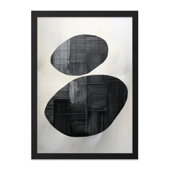 Abstract Stones Wall Art, Modern Art Print, Minimalist Art, Black and White Decor, Home Decor, Wall Decor, Framed Art, Housewarming Gift - Tawshia
