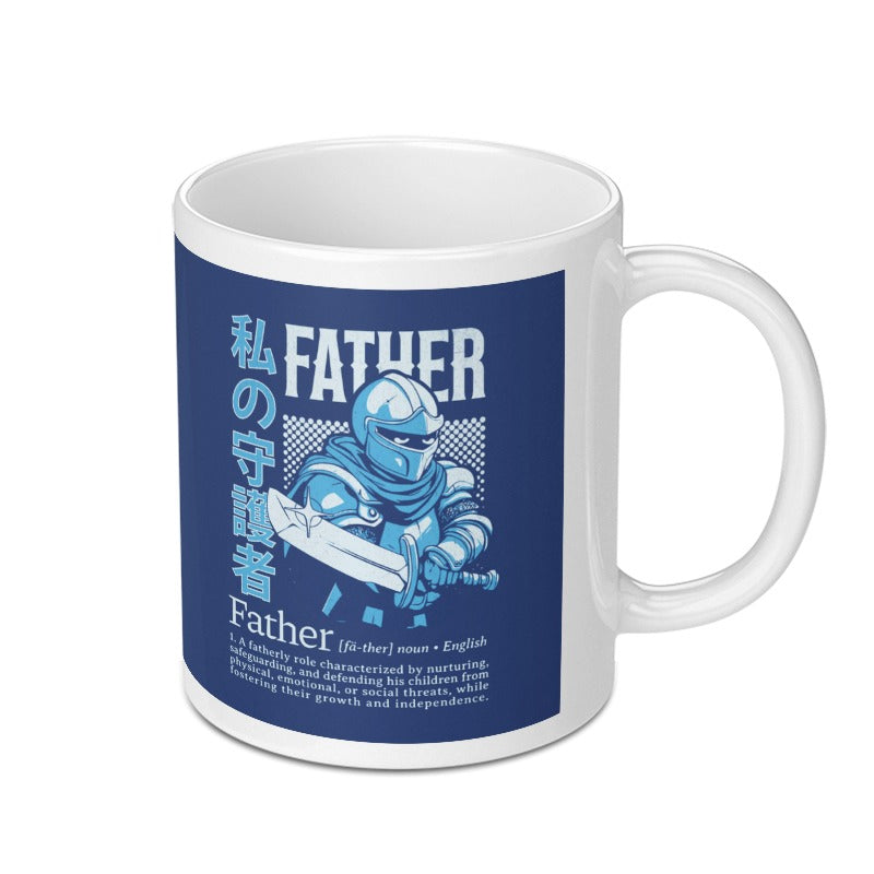 Father Blue Knight Mug Unique Fun Drinkware product type