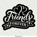 Friends Forever Pinback Button, Best Friends Gift, Friendship Button, BFF Button, Heart Badge, Friendship Jewelry, Friendship Day Button - Tawshia