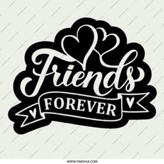 Friends Forever Pinback Button, Best Friends Gift, Friendship Button, BFF Button, Heart Badge, Friendship Jewelry, Friendship Day Button - Tawshia