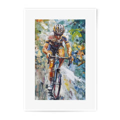Cycling Photographic Print, Cyclist Art Print, Bike Race Photo, Sports Art, Athlete Gift, Home Decor, Wall Art, Cyclist Painting - Tawshia