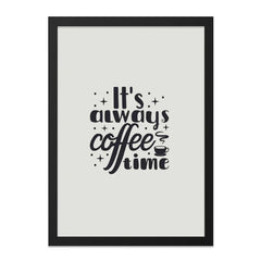 Coffee Time Wall Art, Always Coffee, Kitchen Wall Decor, Coffee Lover Gift, Home Decor, Typography Wall Print, Modern Art - Tawshia