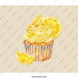 Lemon Cupcake Backpack, Sweet Treat Design, Stylish Travel Bag, Cute Backpack, Foodie Gift, Unique School Bag, Trendy Backpack, Everyday - Tawshia
