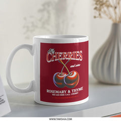 My Cherries and Wine Theme White Coffee Mug product