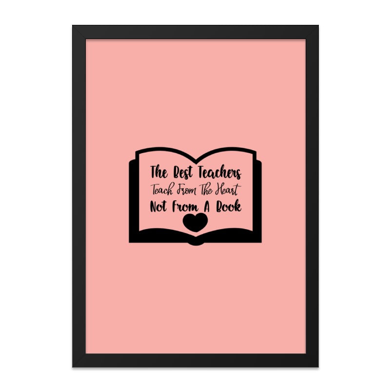 Teacher Appreciation Wall Art, Heartfelt Teacher Quote, Best Teacher Gift, Inspirational Wall Decor, Classroom Wall Art - Tawshia