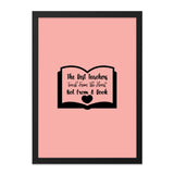 Teacher Appreciation Wall Art, Heartfelt Teacher Quote, Best Teacher Gift, Inspirational Wall Decor, Classroom Wall Art - Tawshia