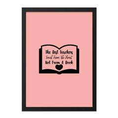 Teacher Appreciation Wall Art, Heartfelt Teacher Quote, Best Teacher Gift, Inspirational Wall Decor, Classroom Wall Art - Tawshia