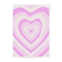 Pink Heart Photographic Print, Trendy Aesthetic Art, Love Home Decor, Modern Wall Art, Cute Room Decor, Gift Idea - Tawshia
