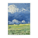 Van Gogh Photographic Print, Wheatfield With Clouds Art, Impressionist Landscape Painting, Wall Art Decor, Fine Art Print, Home Decor - Tawshia