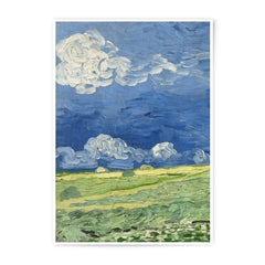 Van Gogh Photographic Print, Wheatfield With Clouds Art, Impressionist Landscape Painting, Wall Art Decor, Fine Art Print, Home Decor - Tawshia