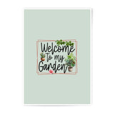 Welcome to my Garden Photographic Print, Cactus Art, Gardening Gift, Plant Decor, Home Decor, Botanical Art Print - Tawshia
