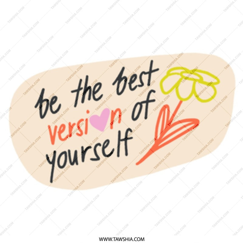 Best Version Mug, Motivational Gift, Positive Affirmation Mug, Inspirational Coffee Mug, Self Love Mug, Floral Mug, Gift for Her - Tawshia