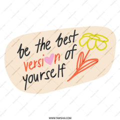 Best Version Mug, Motivational Gift, Positive Affirmation Mug, Inspirational Coffee Mug, Self Love Mug, Floral Mug, Gift for Her - Tawshia