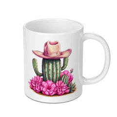 Cactus Mug, Cowboy Hat Mug, Floral Mug, Desert Mug, Western Mug, Gift for Her, Unique Mug, Novelty Mug, Coffee Mug, Tea Mug - Tawshia