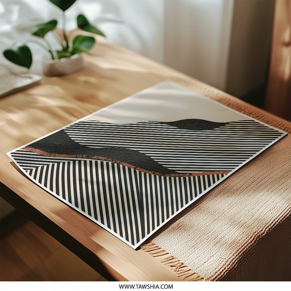 Abstract Lines Photographic Print, Modern Art Print, Geometric Art, Home Decor, Wall Art, Minimalist Design, Contemporary Art, Unique Gift - Tawshia