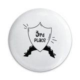 3rd Place Pinback Button, Award Pinback Button, Third Place Winner Button, Sports Day Prize Button, Competition Winner Button, Achievement - Tawshia