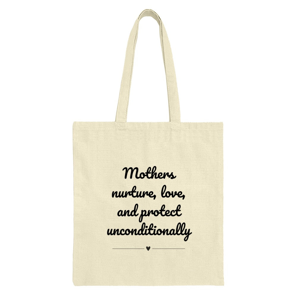 Mothers Nurture Love Tote Bag, Mom Appreciation Gift, Motherhood Saying, Everyday Tote, Mothers Day Gift, Gift for Her, Shopping Tote - Tawshia