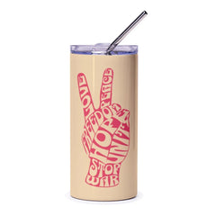 Peace Love Freedom Unity Stop War Design Tumbler product