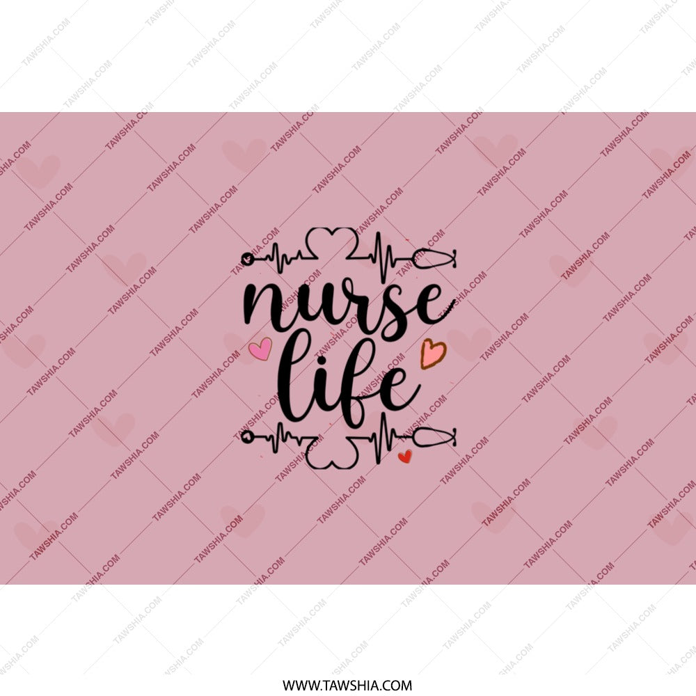 Nurse Life Tumbler, Gift for Nurses, Nurse Appreciation Gift, Pink Tumbler, Nurse Week Gift, Healthcare Hero Tumbler - Tawshia
