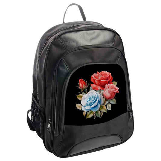 Floral Backpack, Rose Bouquet Backpack, Colorful Roses, Flower Backpack, Trendy Backpack, Backpack for School, Gift for Her - Tawshia
