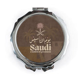 Saudi National Day Pocket Mirror, Saudi Arabia Gift, Kingdom of Saudi Arabia Souvenir, Arabic, Saudi Pride, Saudi Arabia Flag - Tawshia