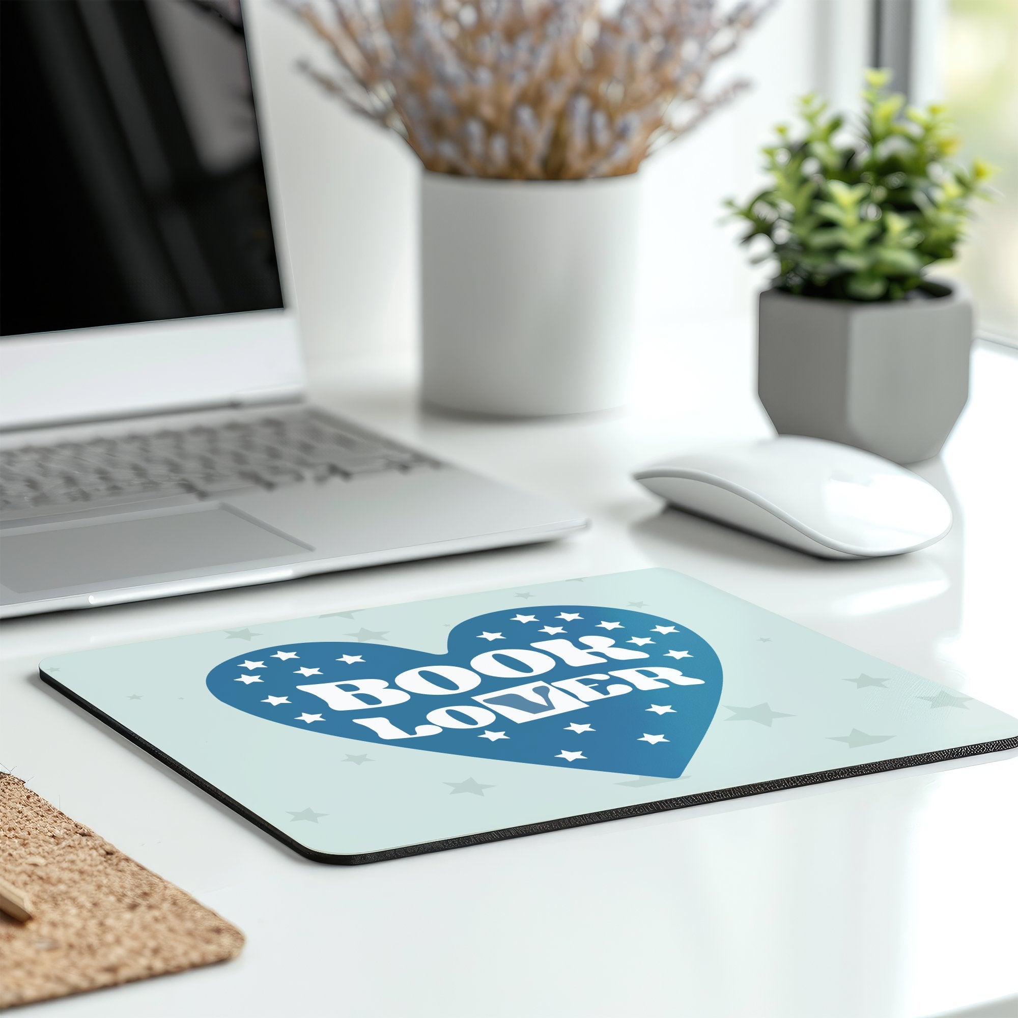 Book Lover Heart Design Mouse Pad product