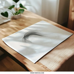 Abstract Smoke Photographic Print, Modern Wall Art, Minimalist Decor, Neutral Tones, Home Decor, Fine Art Photography - Tawshia