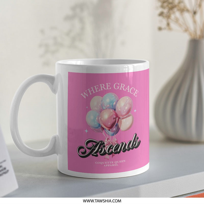 Where Grace Ascends Coquette Queen Apparel Mug product type