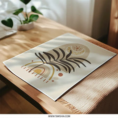 Boho Photographic Print, Celestial Art, Neutral Tone Art, Modern Home Decor, Abstract Art Print, Botanical Wall Art, Minimalist Art - Tawshia