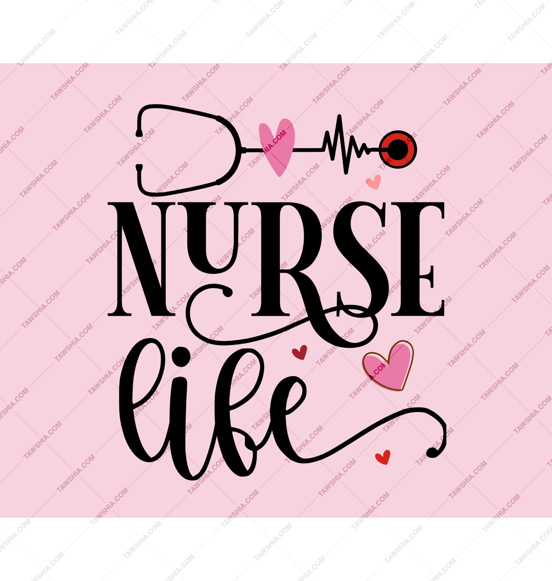 Nurse Life Heartbeat Graphic Nurse Product