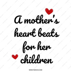 Mother's Heart Tote Bag, Gift for Mom, Mothers Day Present, Mom Love Shopping Bag, Everyday Bag, Gift for Wife, Appreciation Gift - Tawshia