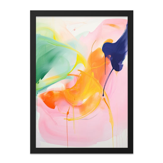 Abstract Wall Art Print, Modern Art Painting, Colorful Expressionist Decor, Living Room Art, Home Decor Wall Hanging, Art Print - Tawshia