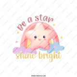Be A Star Tote Bag, Shine Bright Tote, Cute Star Design Tote Bag, Encouragement Tote, Positive Vibes Bag, Rainbow Tote, Unique Gift - Tawshia