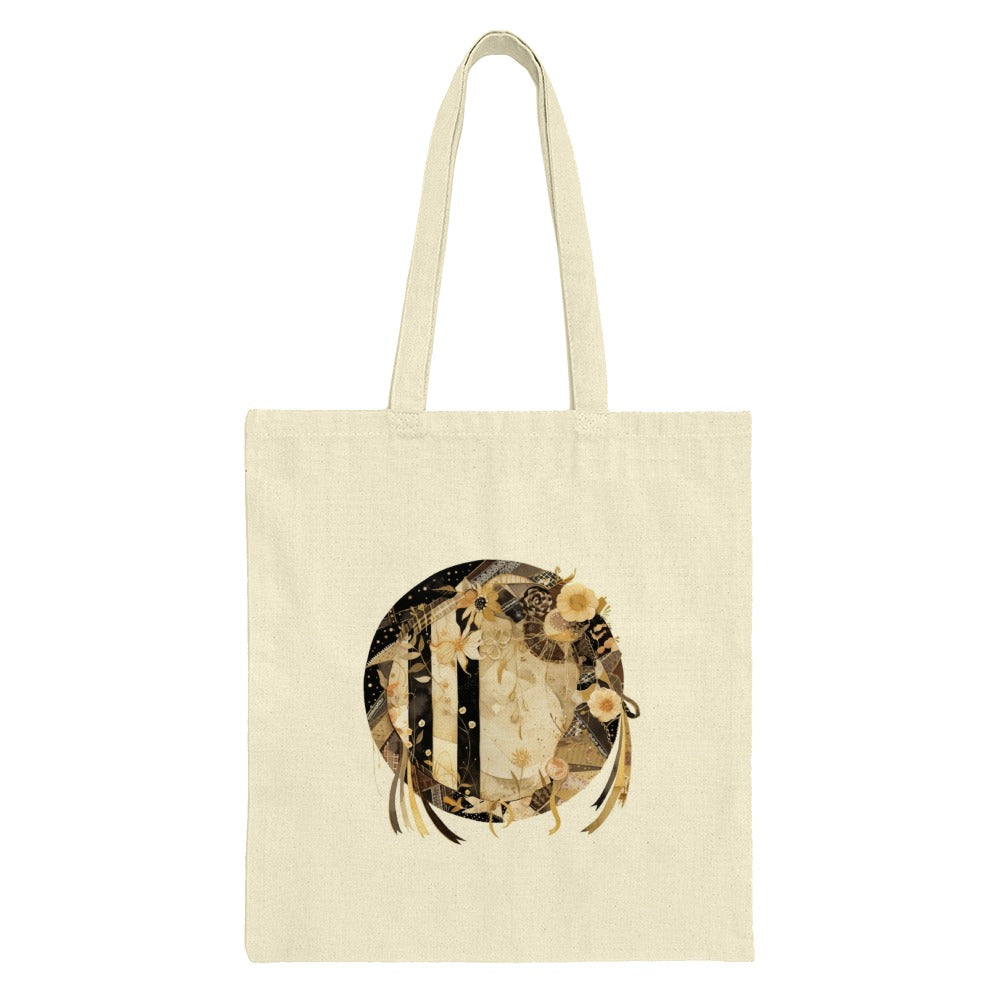 Floral Collage Tote Bag, Artsy Design, Unique Everyday Bag, Elegant Gift Idea, Shoulder Bag, Shopping Tote, Stylish Tote - Tawshia