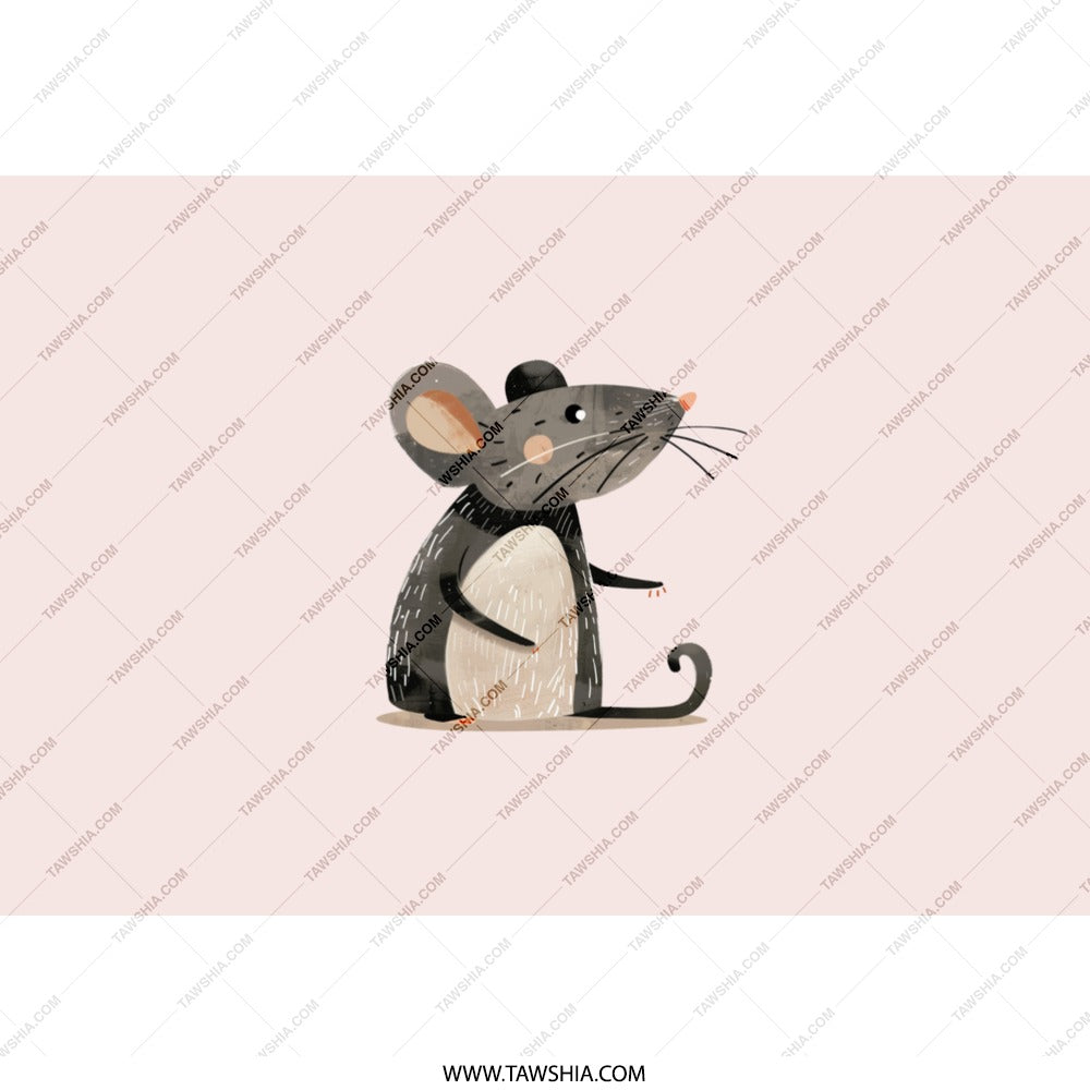 Cute Mouse Tumbler, Animal Tumbler, Cartoon Mouse Design, Adorable Rat Tumbler, Gift Idea, Unique Tumbler, Drinkware, Fun Drinkware - Tawshia