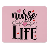 Nurse Life Heartbeat Design Mouse Pad product