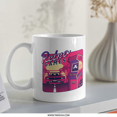 Retro Games Themed Coffee Mug Unique Collector's Product