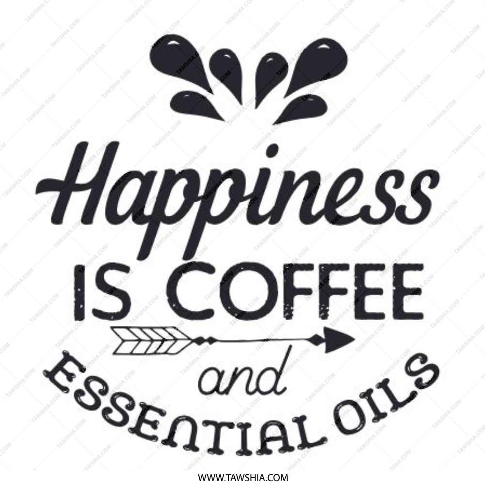 Coffee Lover Pinback Button, Essential Oils Accessory, Happiness Gift, Caffeinated Aromatherapy, Inspirational Phrase Button - Tawshia