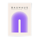 Bauhaus Exhibition 1923 Photographic Print, Purple Arch Wall Art, Modern Home Decor, Minimalist Art Print, Aesthetic Room Decor - Tawshia