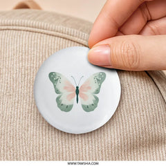 Butterfly Pinback Button, Aesthetic Button, Pastel Colors, Cute Butterfly, Insect Art, Butterfly Lover, Gift Idea, Trendy Pin, Nature Art - Tawshia