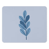 Blue Leaves Mouse Pad, Botanical Mousepad, Leaf Design, Office Decor, Desk Accessory, Computer Mouse Mat, Nature Inspired Gift - Tawshia