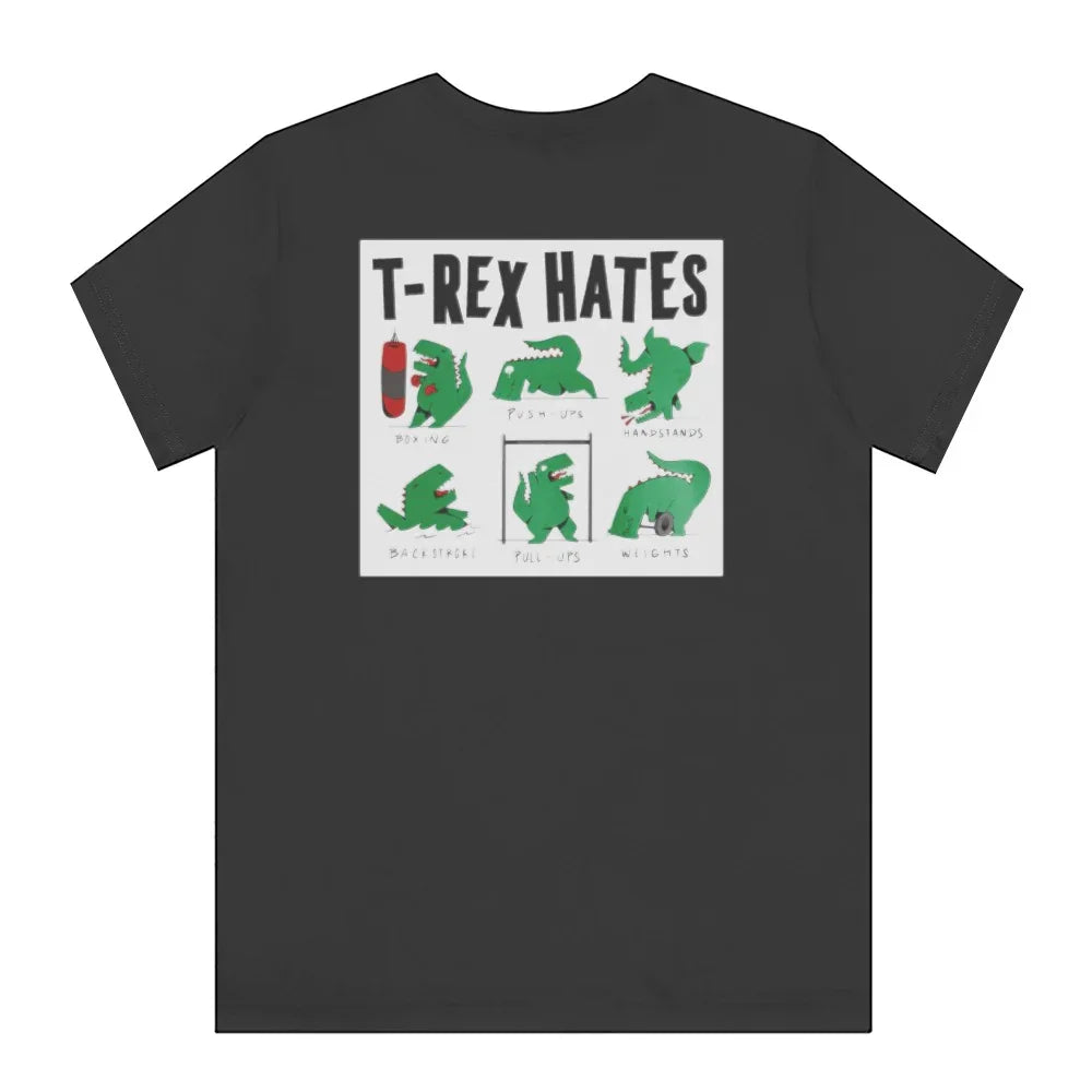 Dinosaur Gym Humorous T-shirt T-Rex Hates Activities product type