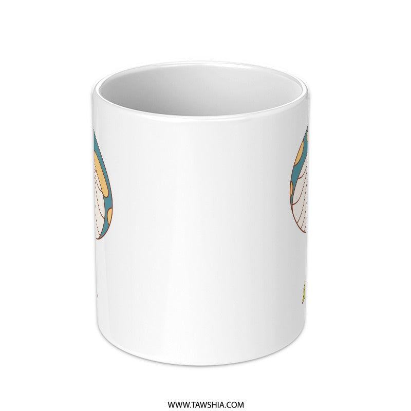 Mushroom Mug, Blue Mushroom Design, Whimsical Mug, Cute Tea Mug, Coffee Lover Gift, Kitchen Decor, Fungi Mug, Unique Mug Gift - Tawshia