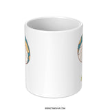 Mushroom Mug, Blue Mushroom Design, Whimsical Mug, Cute Tea Mug, Coffee Lover Gift, Kitchen Decor, Fungi Mug, Unique Mug Gift - Tawshia