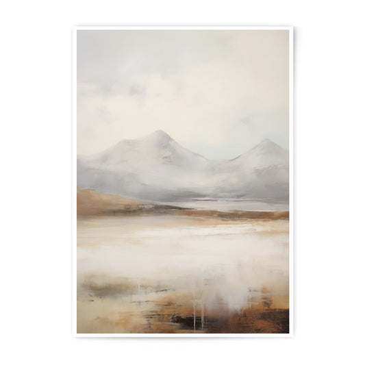 Abstract Mountain Photographic Print, Landscape Art Print, Neutral Tones, Wall Decor, Modern Home Decor, Nature Photography - Tawshia